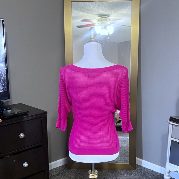 EXPRESS tunic magenta size small - Picture 2 of 3